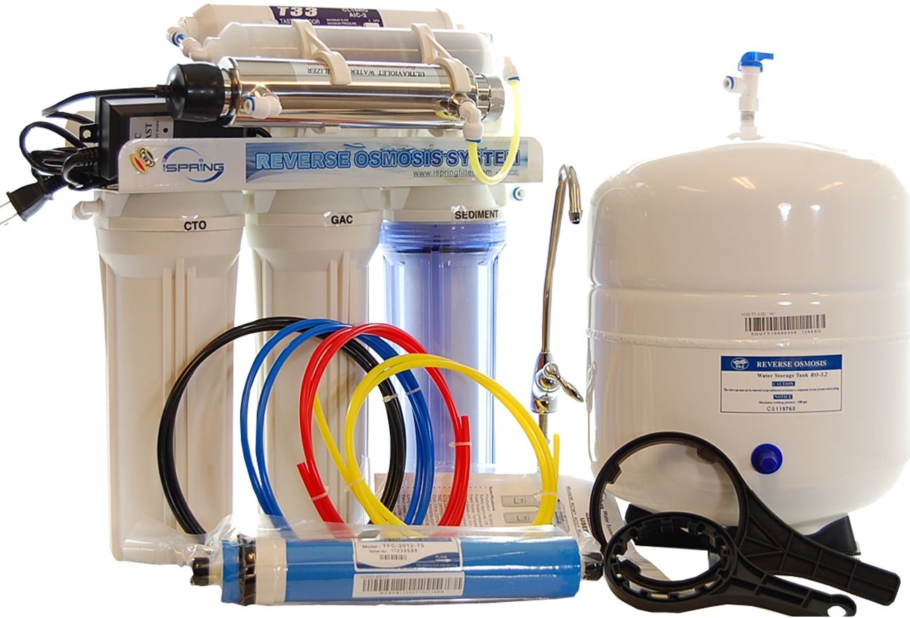 iSpring 7-stage 75 GPD Reverse Osmosis UV Filter System #RCC7AK-UV